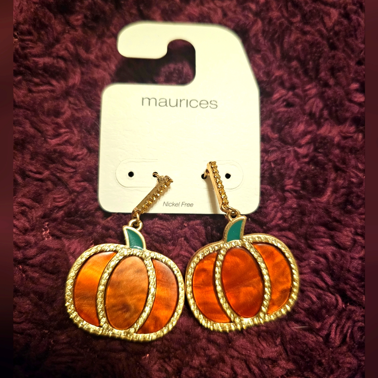 Maurices Cute Dangle Pumpkin Earings 10$